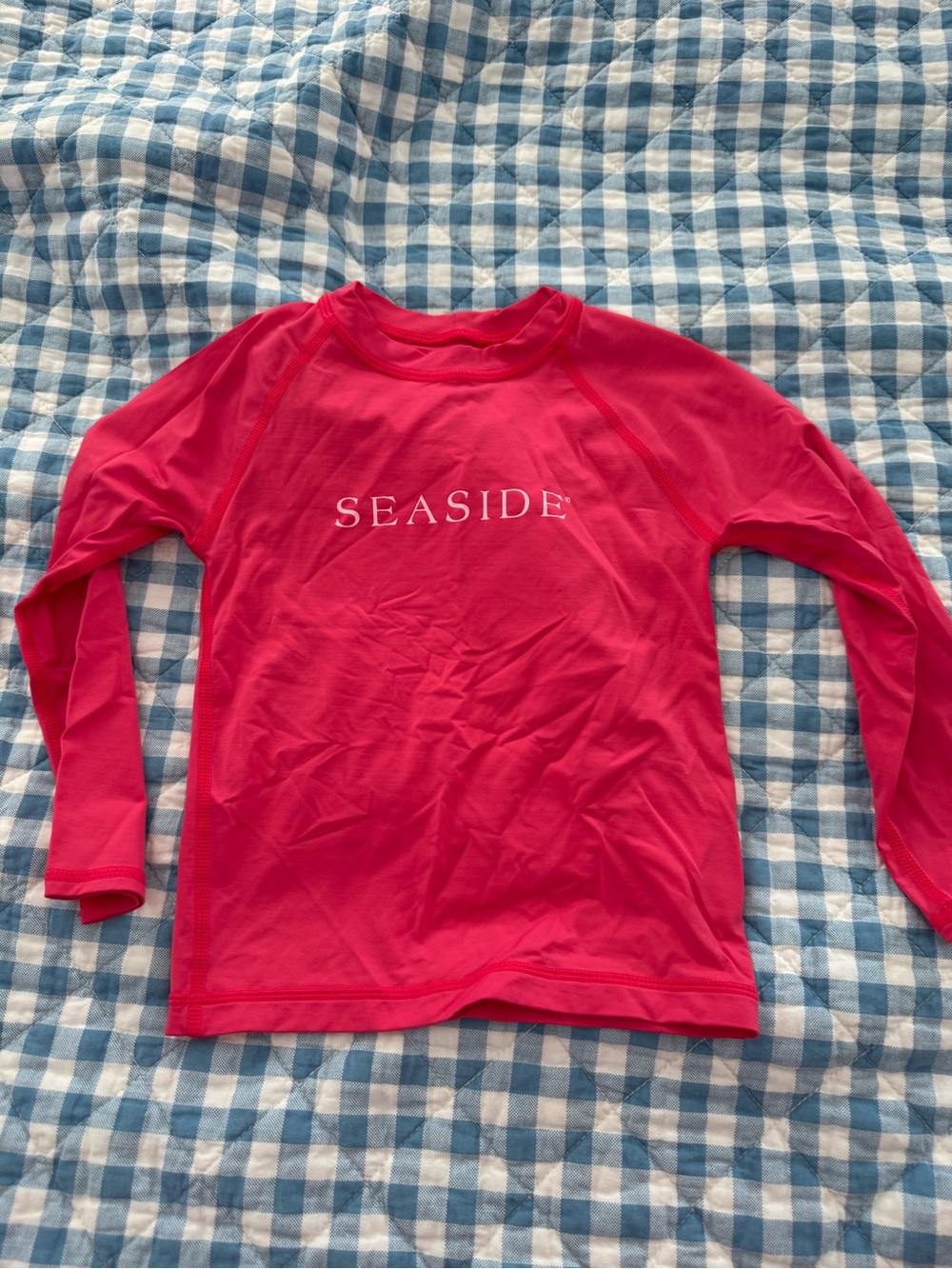 The Seaside Style Long-Sleeve Rash Guard - Hot Pink